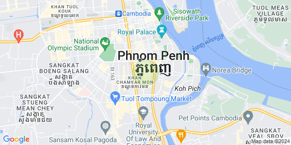 Mapa: BKK 1, Boeng Keng Kang, Phnom Penh