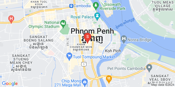 BKK 1, ボンケンコン, プノンペンの地図