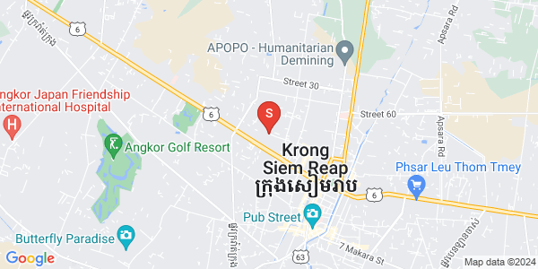 Map of Svay Dankum, Siem Reap