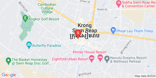 Map of Svay Dankum, Siem Reap