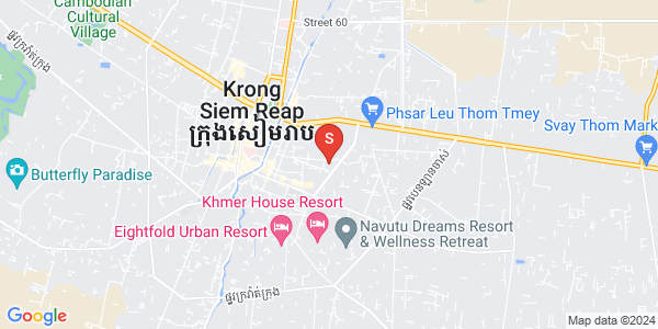 Sala Kamraeuk县, 暹粒地图