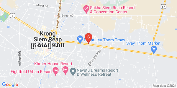 Sla Kram 分区, 暹粒地图