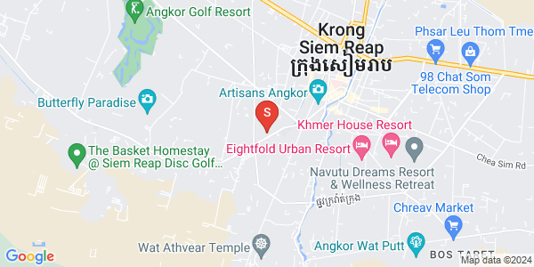 Mapa: Svay Dankum, Siem Reap