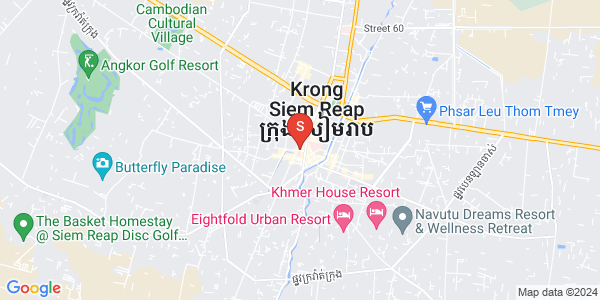 Map of Svay Dankum, Siem Reap