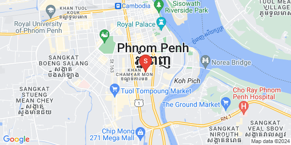 Map of BKK 1, Boeng Keng Kang, Phnom Penh