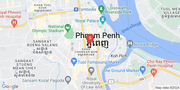 Map of BKK 1, Boeng Keng Kang, Phnom Penh