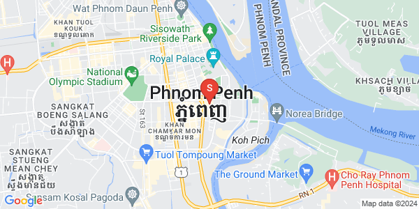 Mapa: Tonle Bassac, Chamkarmon, Phnom Penh