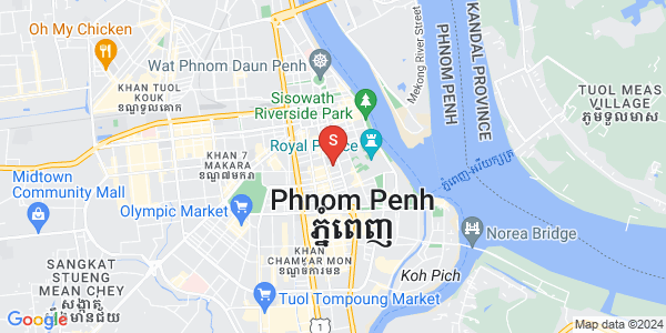 Map of Chakto Mukh, Daun Penh, Phnom Penh