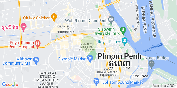ブンプロリット, 7マカラ, プノンペンの地図