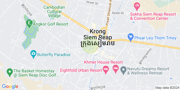 Mapa: Svay Dankum, Siem Reap