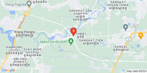 Mapa: National Road 20A, Tien, Dangkao, Phnom Penh