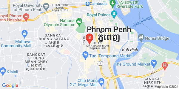 Carte de BKK 2, Boeng Keng Kang, Phnom Penh