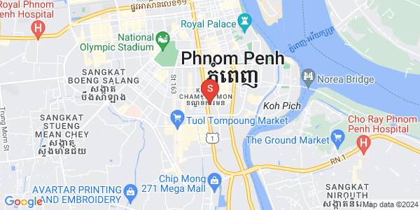 Mapa: BKK 1, Boeng Keng Kang, Phnom Penh