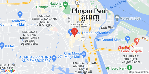 Mapa: Toul Tum Poung 1, Chamkarmon, Phnom Penh