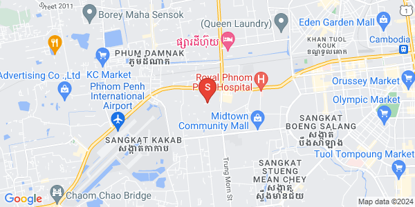 แผนที่ ตึกทลา, แซนสก, พนมเปญ