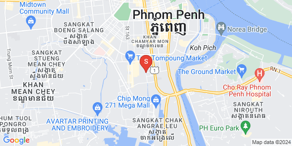 Carte de Toul Tum Poung 1, Chamkarmon, Phnom Penh