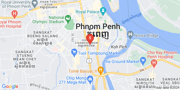 BKK 1, ボンケンコン, プノンペンの地図