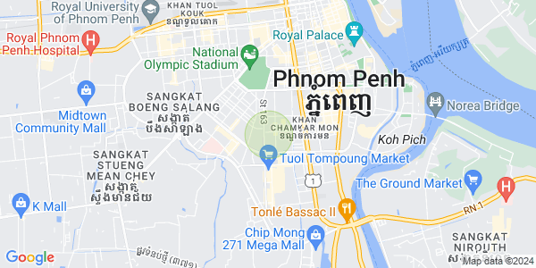 Mapa: Veal Vong, 7 Makara, Phnom Penh