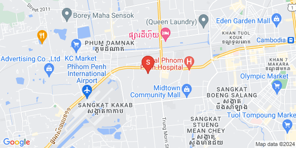 แผนที่ ตึกทลา, แซนสก, พนมเปญ