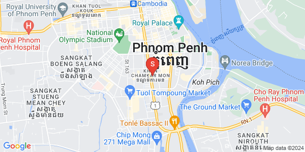 万景岗1分区（BKK1), 波哥堪, 金边地图