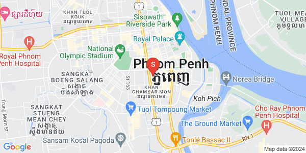 BKK 1, ボンケンコン, プノンペンの地図
