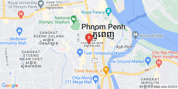 万景岗3分区（BKK3), 波哥堪, 金边地图