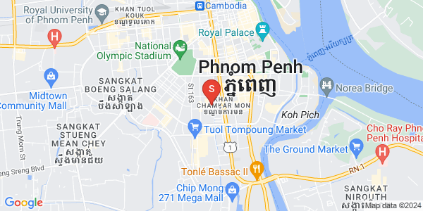 BKK 3, ボンケンコン, プノンペンの地図