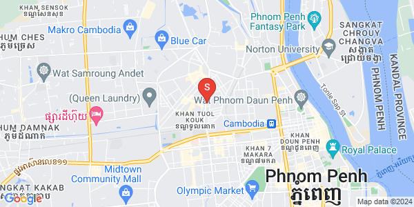 Map of Boeung Kak 2, Toul Kork, Phnom Penh