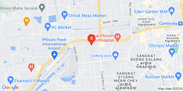 Map of Russian Blvd  110, Tuek Thla, Sen Sok, Phnom Penh