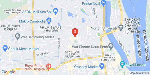 แผนที่ บึงกัก 1, ตวลโคก, พนมเปญ
