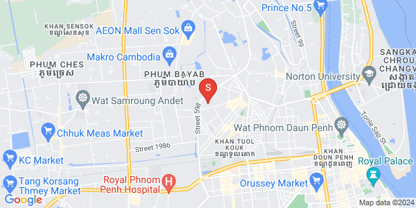 Mapa: Boeung Kak 2, Toul Kork, Phnom Penh