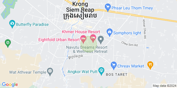 Sala Kamraeuk县, 暹粒地图