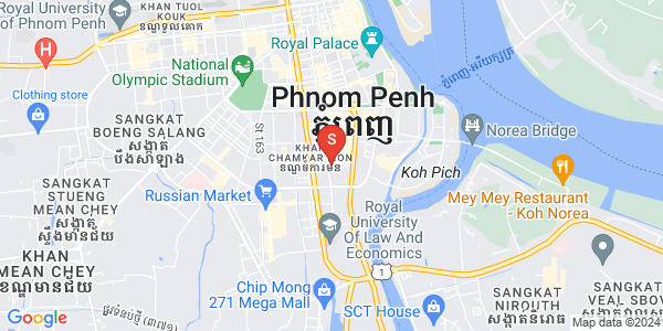 万景岗1分区（BKK1), 波哥堪, 金边地图