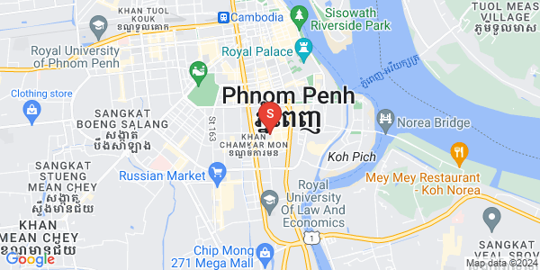 Map of BKK 1, Boeng Keng Kang, Phnom Penh