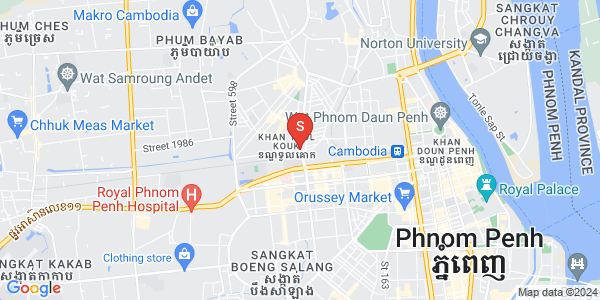 Carte de Boeung Kak 2, Toul Kork, Phnom Penh
