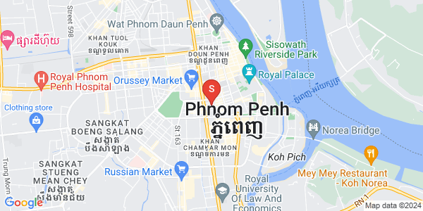 Mapa: Boeng Reang, Daun Penh, Phnom Penh