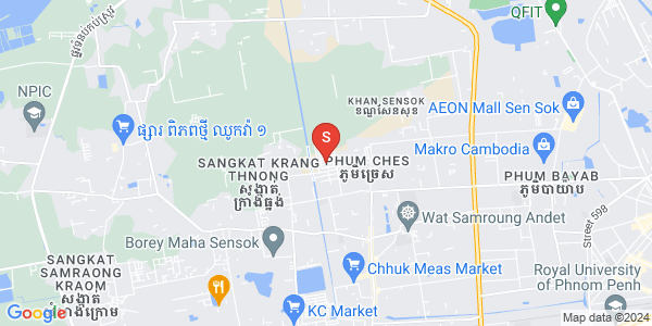 Mapa: Khmuonh, Sen Sok, Phnom Penh