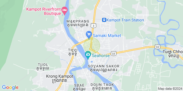 Mapa: Andoung Khmer, Kampot