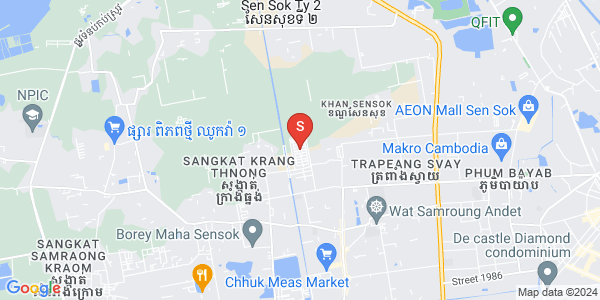 Mapa: Khmuonh, Sen Sok, Phnom Penh