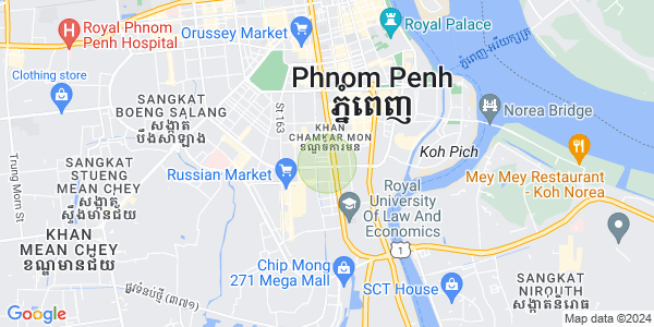 Map of BKK 1, Boeng Keng Kang, Phnom Penh