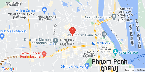 Mapa: Boeung Kak 2, Toul Kork, Phnom Penh