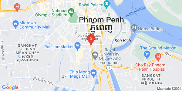 万景岗1分区（BKK1), 波哥堪, 金边地图
