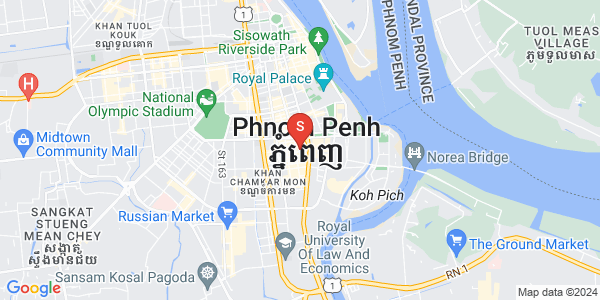 万景岗1分区（BKK1), 波哥堪, 金边地图
