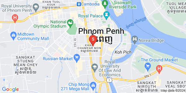 Map of BKK 1, Boeng Keng Kang, Phnom Penh