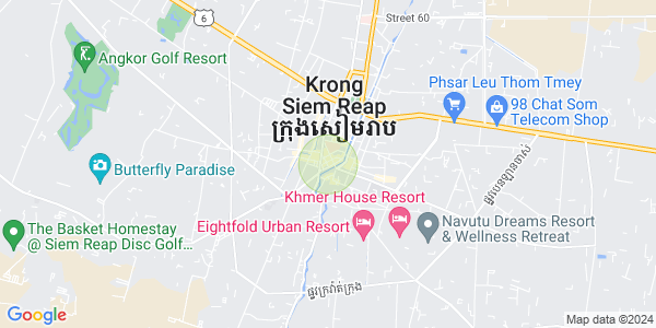 Map of Svay Dankum, Siem Reap