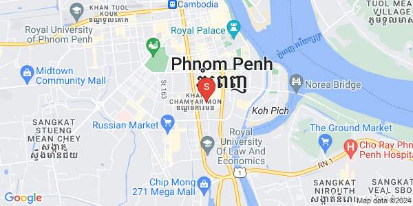 Map of BKK 1, Boeng Keng Kang, Phnom Penh