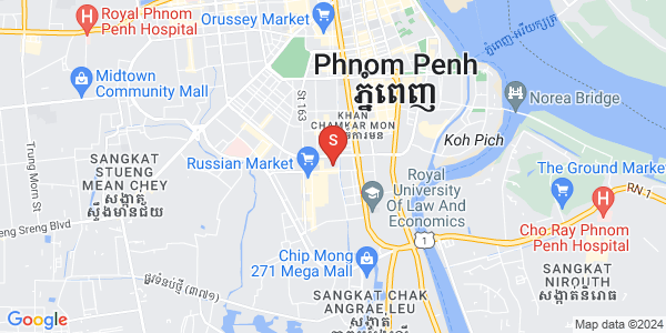 Toul Svay Prey 1镇, 波哥堪, 金边地图