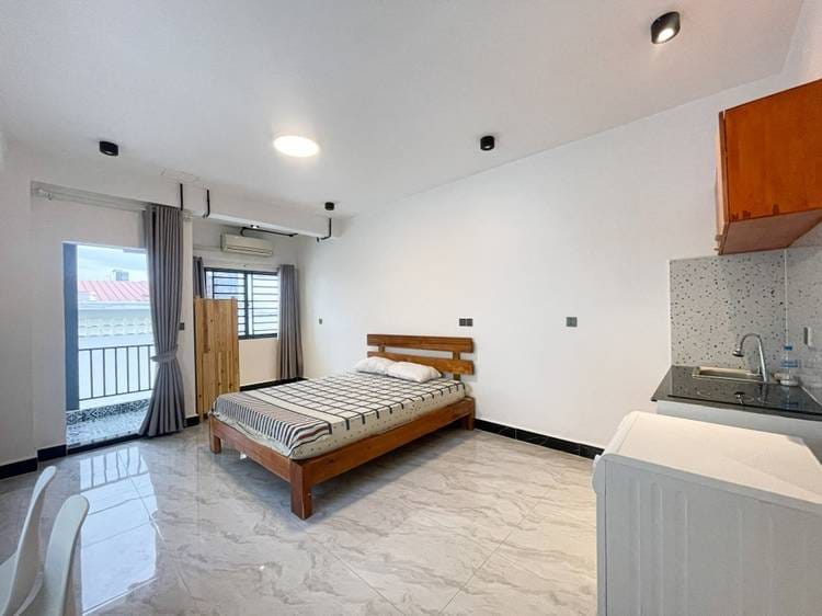 Studio Type Na wynajem w Tonle Bassac, Chamkarmon, Phnom Penh