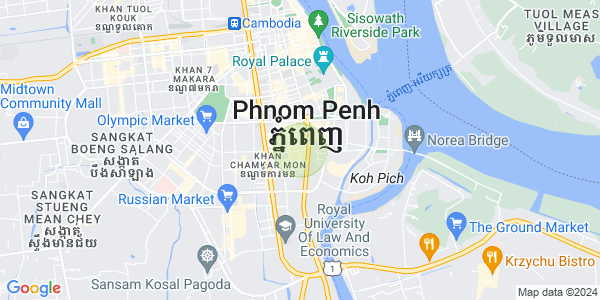 万景岗1分区（BKK1), 波哥堪, 金边地图