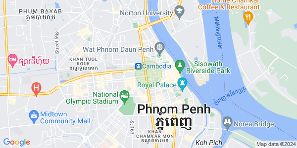 Mapa: Phsar Thmei I, Daun Penh, Phnom Penh